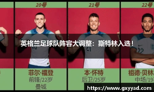 英格兰足球队阵容大调整：斯特林入选！